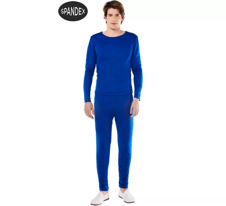 Conjunto Maillot Spandex en 2 piezas color Azul para hombre