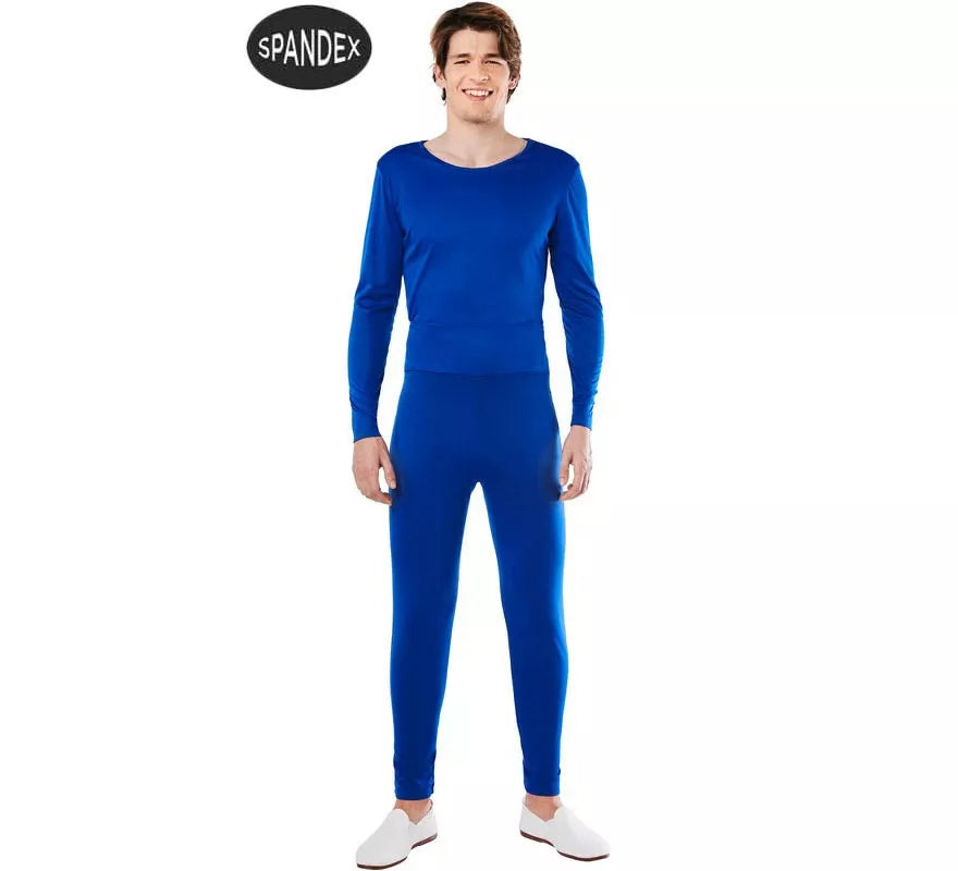 Translation missing: de.Conjunto Maillot Spandex en 2 piezas color Azul para hombre