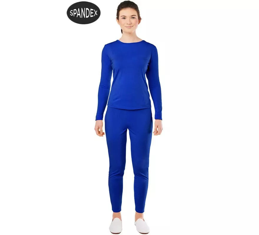 Translation missing: de.Conjunto Maillot Spandex en 2 piezas color Azul para mujer