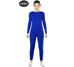 2-teiliges Spandex-Trikot-Set in blauer Farbe für Damen