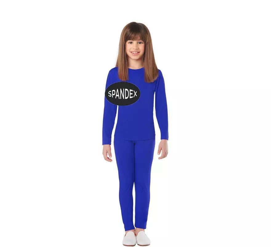 Translation missing: de.Conjunto Maillot Spandex en 2 piezas color Azul para niños