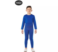 2-teiliges Spandex-Trikot-Set in blauer Farbe für Kinder
