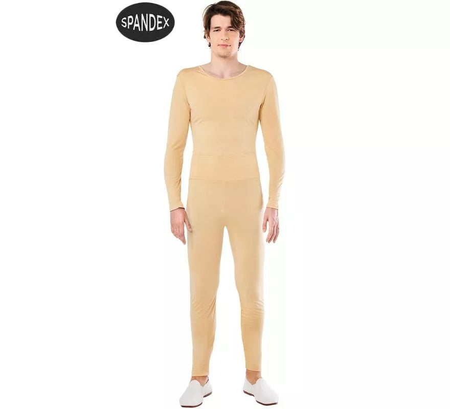 Translation missing: de.Conjunto Maillot Spandex en 2 piezas color Beige para hombre