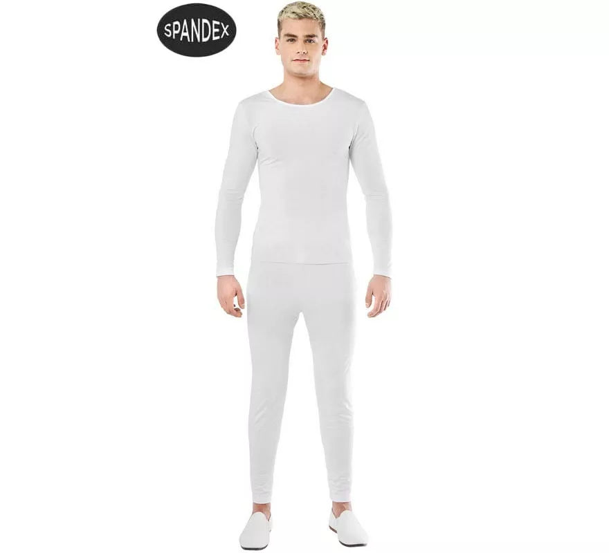 Translation missing: de.Conjunto Maillot Spandex en 2 piezas color Blanco para hombre