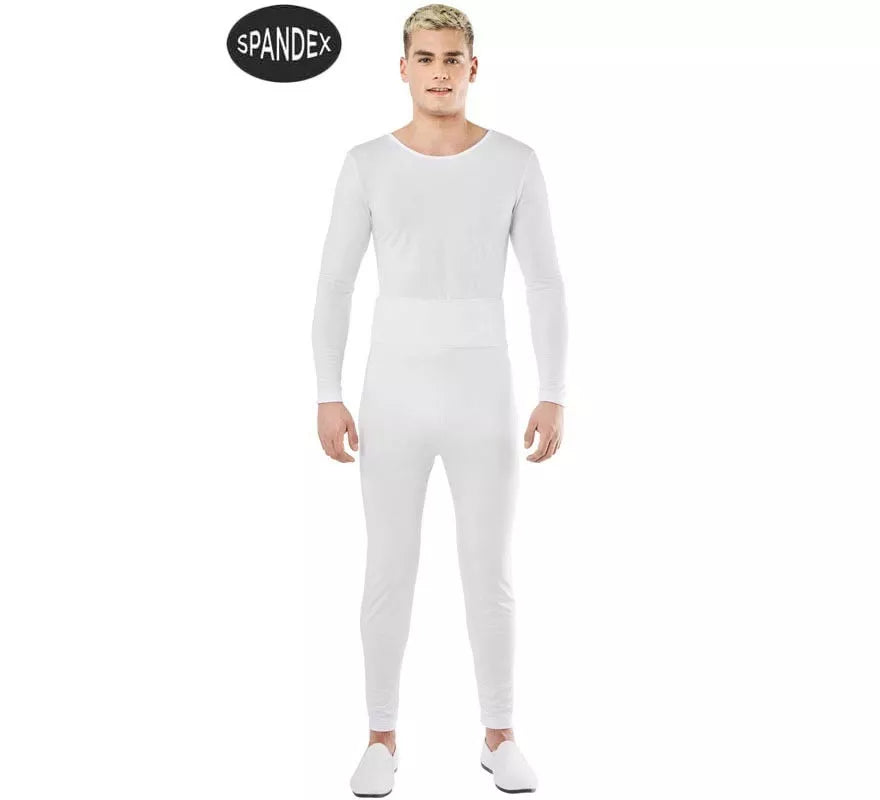 Translation missing: de.Conjunto Maillot Spandex en 2 piezas color Blanco para hombre