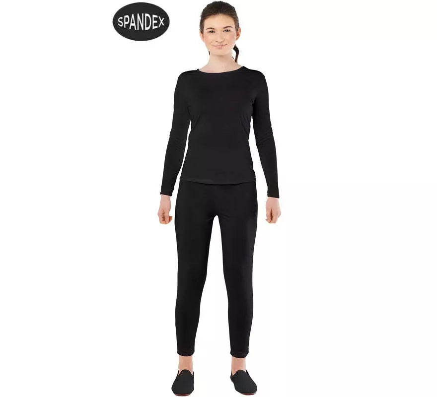 Translation missing: de.Conjunto Maillot Spandex en 2 piezas color Negro para mujer
