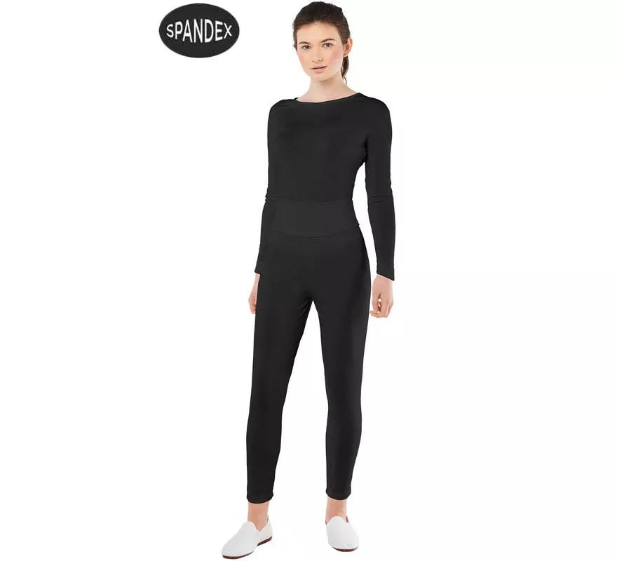 Translation missing: de.Conjunto Maillot Spandex en 2 piezas color Negro para mujer
