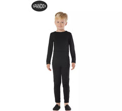 Schwarzes 2-teiliges Spandex-Trikot-Set für Kinder