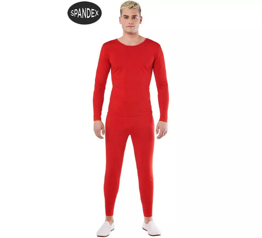 Translation missing: de.Conjunto Maillot Spandex en 2 piezas color Rojo para hombre