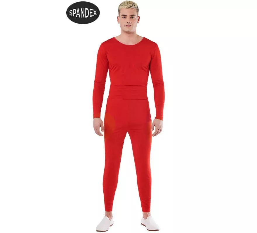 Translation missing: de.Conjunto Maillot Spandex en 2 piezas color Rojo para hombre