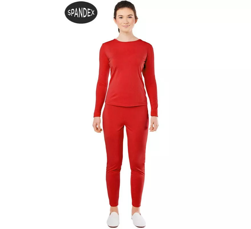 Translation missing: de.Conjunto Maillot Spandex en 2 piezas color Rojo para mujer