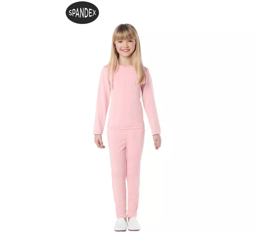 Translation missing: de.Conjunto Maillot Spandex en 2 piezas color Rosa para niños