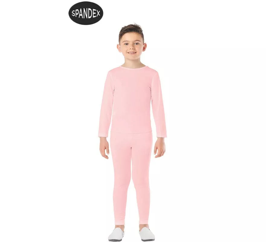 Translation missing: de.Conjunto Maillot Spandex en 2 piezas color Rosa para niños