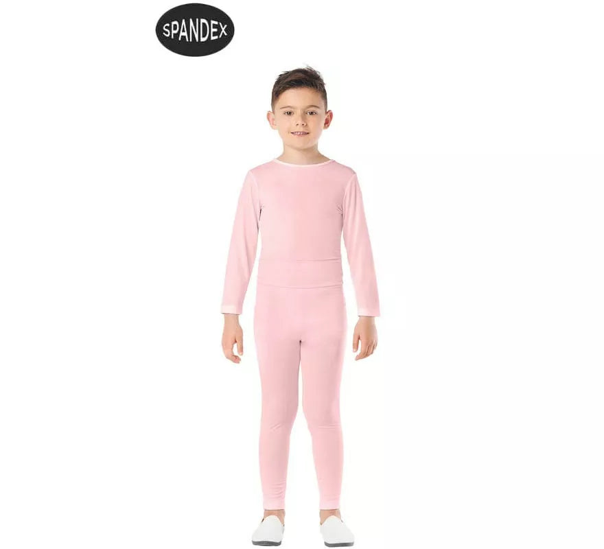 Translation missing: de.Conjunto Maillot Spandex en 2 piezas color Rosa para niños