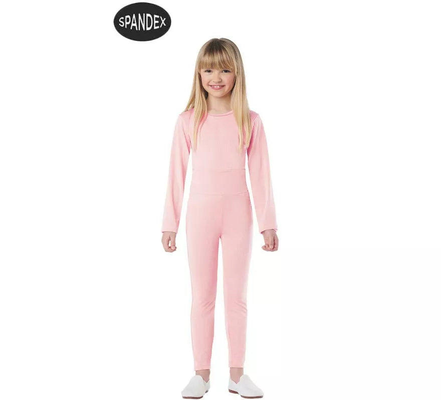 Translation missing: de.Conjunto Maillot Spandex en 2 piezas color Rosa para niños