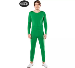 Grünes 2-teiliges Spandex-Trikotset für Herren
