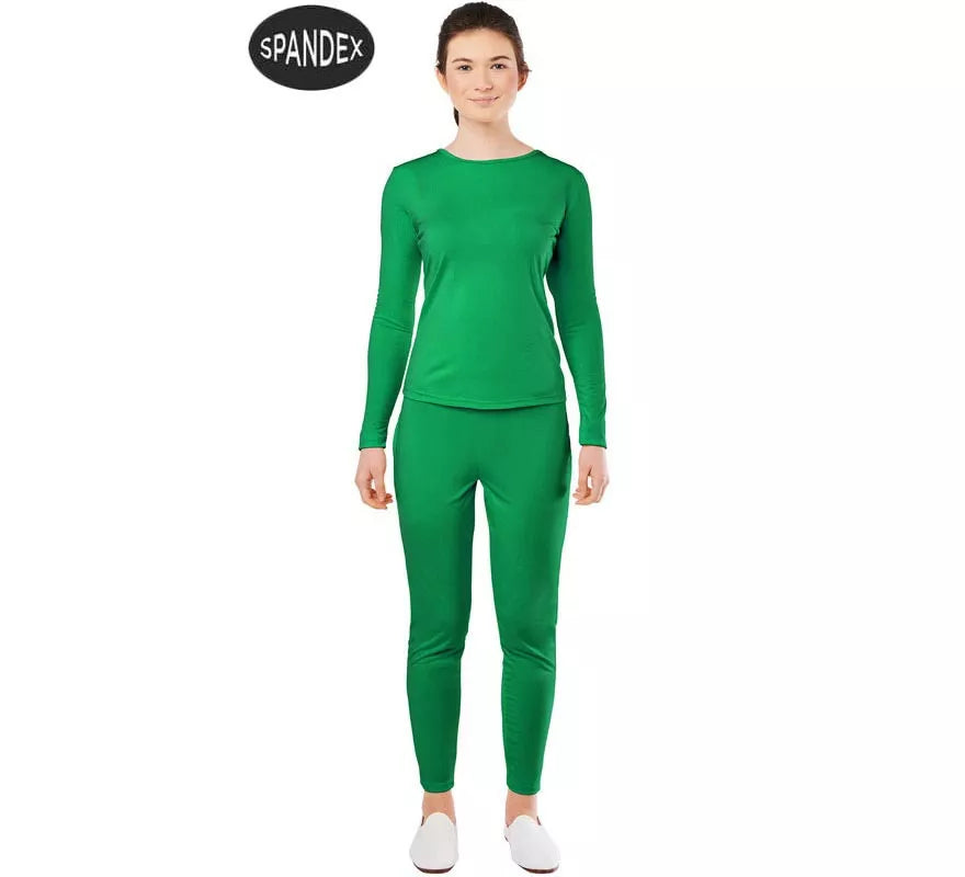 Translation missing: de.Conjunto Maillot Spandex en 2 piezas color Verde para mujer