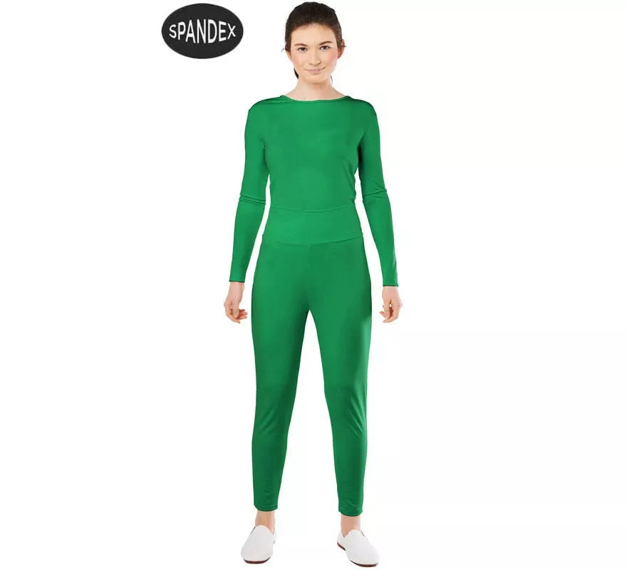 Translation missing: de.Conjunto Maillot Spandex en 2 piezas color Verde para mujer