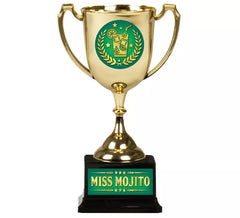 Gold- und grüner Miss Mojito-Becher 18 cm