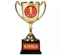 Winner Cup gold und rot 18 cm