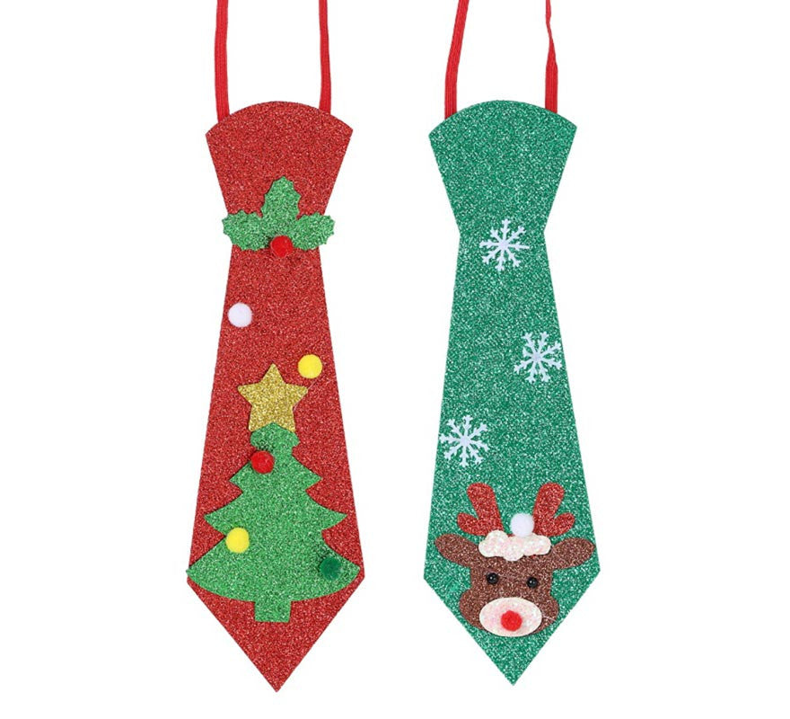 Translation missing: de.Corbata Árbol de Navidad y Reno en modelos surtidos de 8,5X24 cm