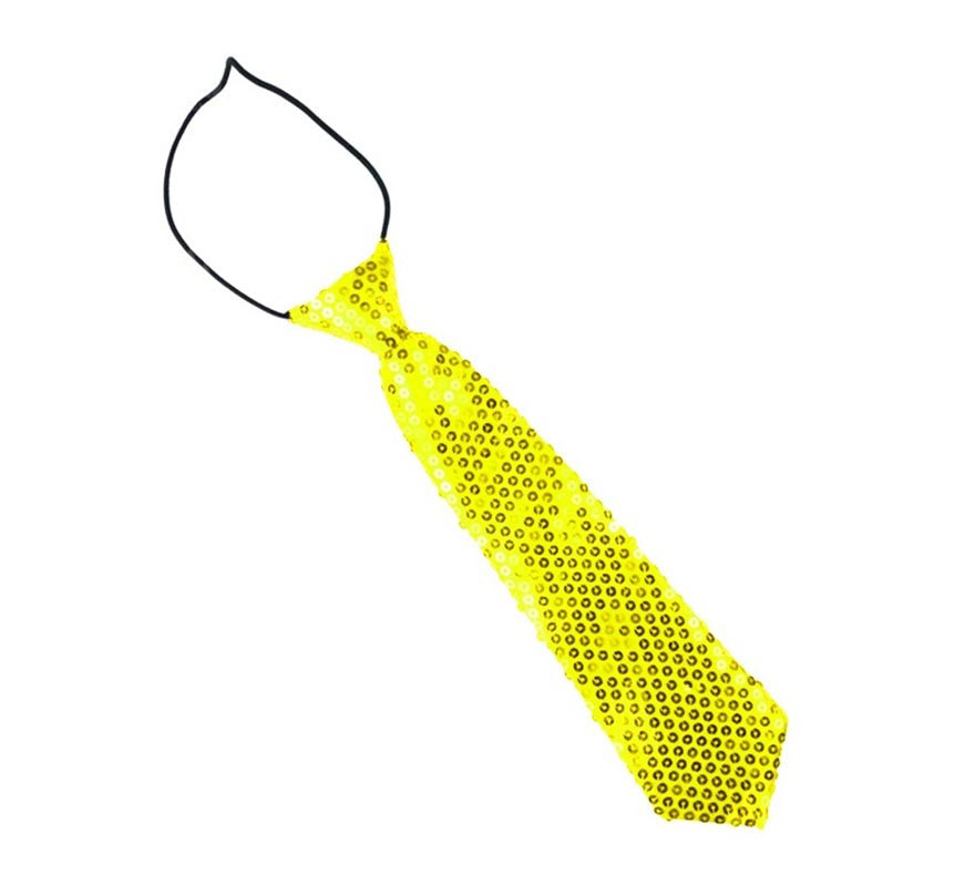 Corbata con lentejuelas infantil de 30 cm en varios colores