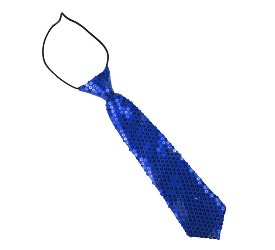 Corbata con lentejuelas infantil de 30 cm en varios colores