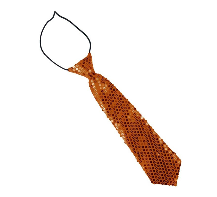 Corbata con lentejuelas infantil de 30 cm en varios colores