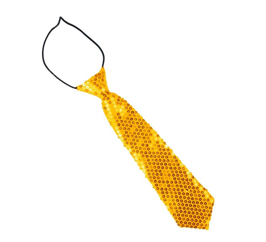 Corbata con lentejuelas infantil de 30 cm en varios colores