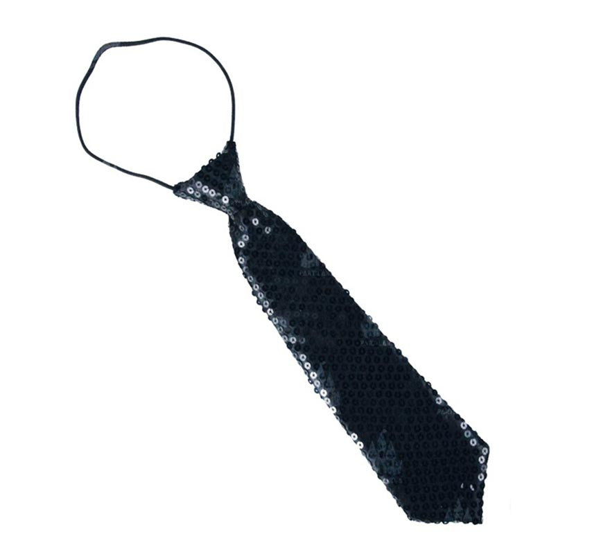 Translation missing: de.Corbata con lentejuelas infantil de 30 cm en varios colores