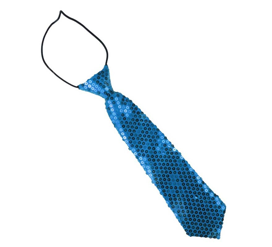 Corbata con lentejuelas infantil de 30 cm en varios colores