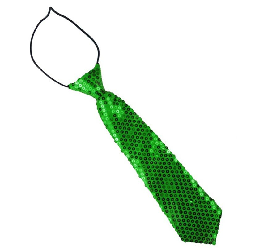 Corbata con lentejuelas infantil de 30 cm en varios colores