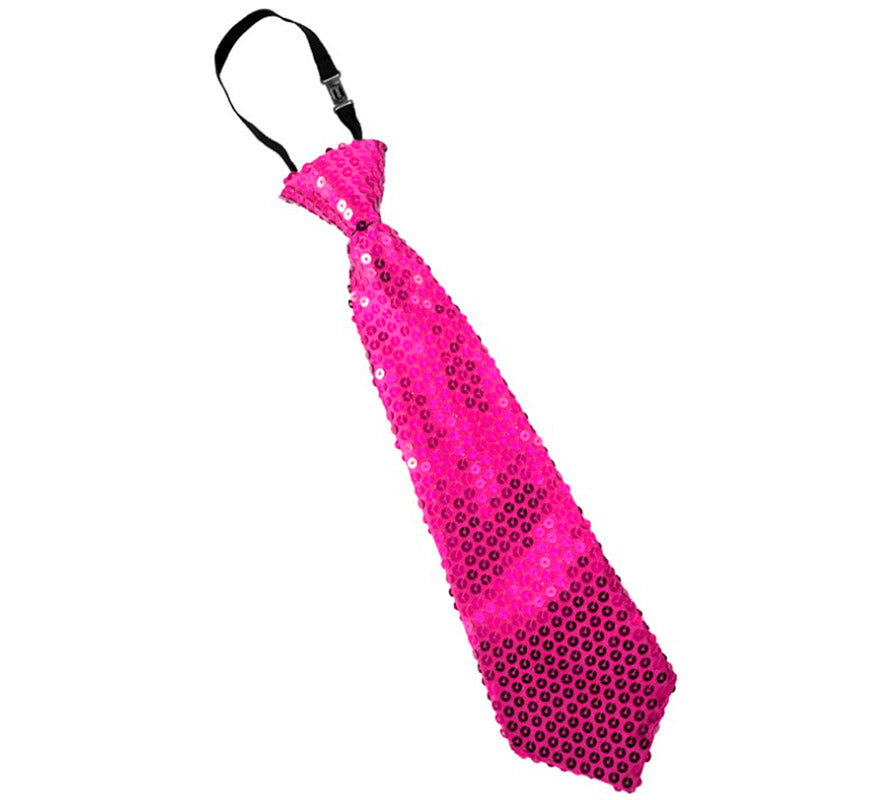 Corbata de Lentejuelas de 31 cm en varios colores Flúor