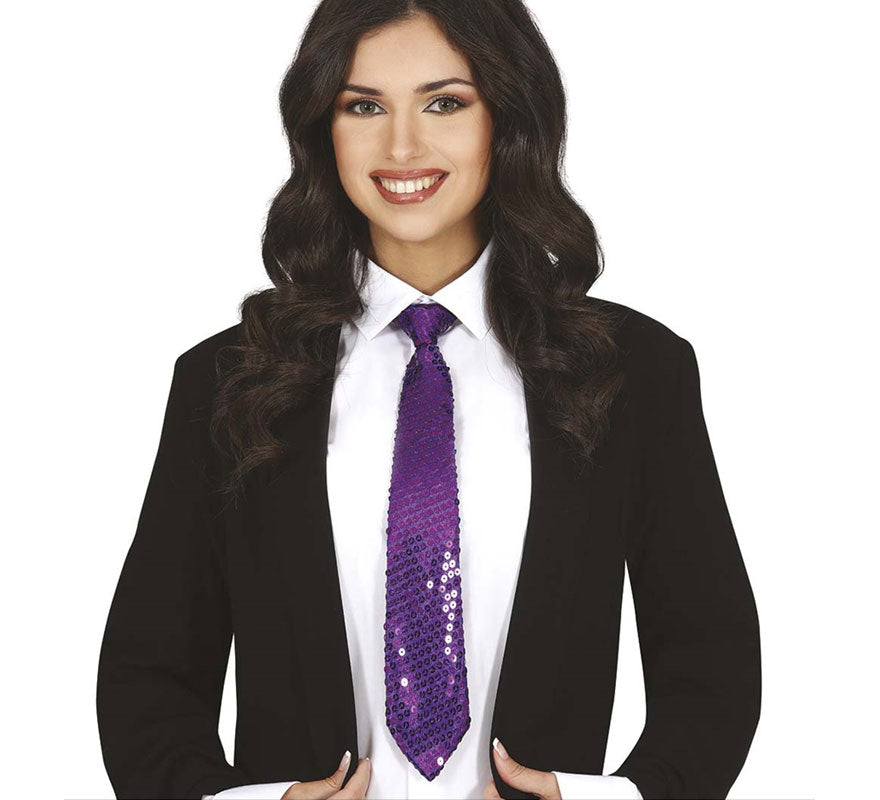 Corbata de Lentejuelas en varios colores de 35 cm