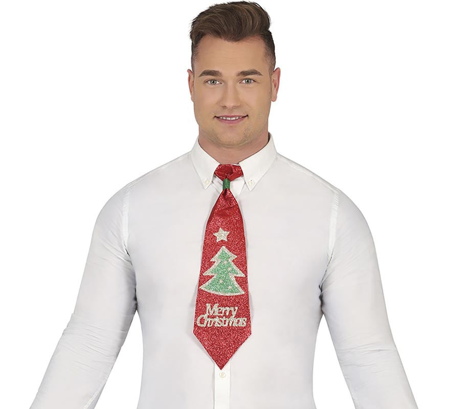 Translation missing: de.Corbata de Navidad de 45 cm con Árbol en colores surtidos