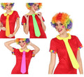 Corbata de Payaso Fluorescente en 4 colores surtidos