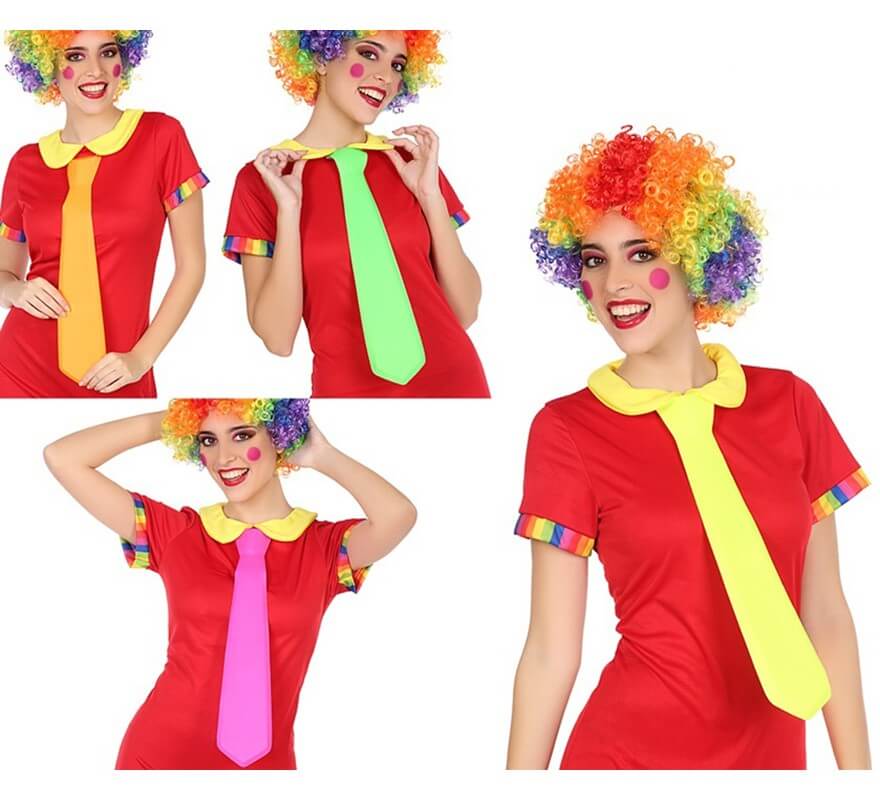 Translation missing: de.Corbata de Payaso Fluorescente en 4 colores surtidos