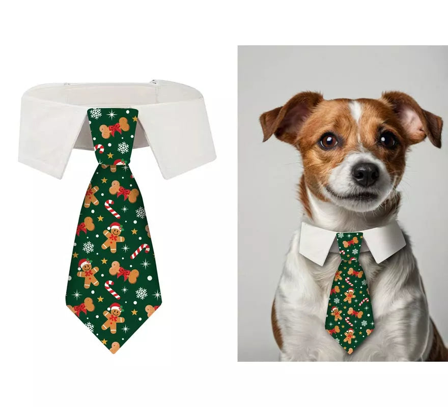 Translation missing: de.Corbata Estampada de Muñeco de Jengibre de 20 cm para perro