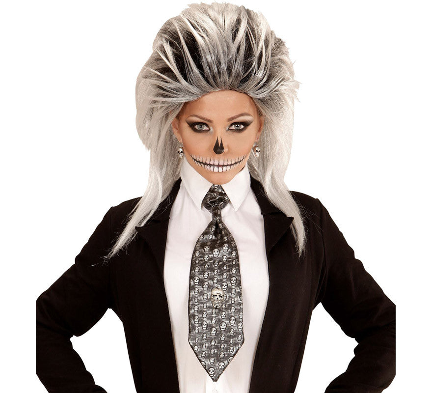 Translation missing: de.Corbata Halloween de Calavera Metalizada