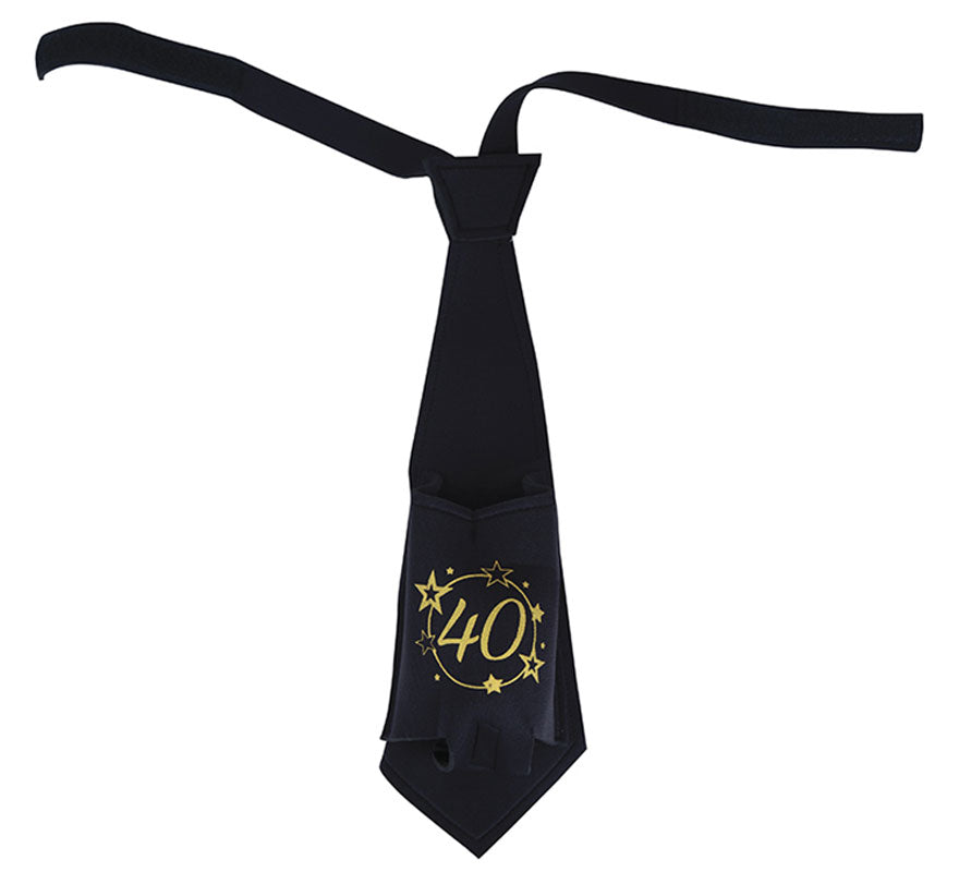 Translation missing: de.Corbata Negra de 40 Años Cumpleaños y Aniversarios