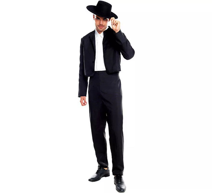 Cordobés Negro Elegante para hombre