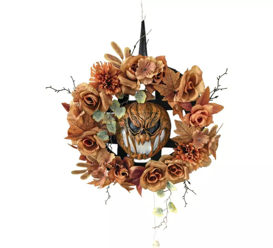 Translation missing: de.Corona de Calabaza Otoño con Luz y Sonido