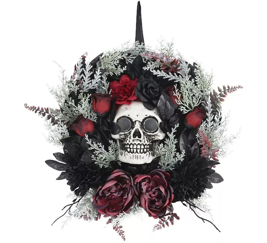 Translation missing: de.Corona de Calavera Halloween con Luz y Sonido