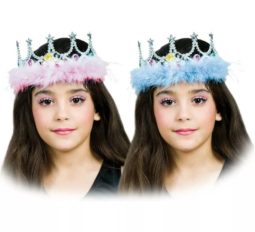 Translation missing: de.Corona de Princesa con Marabú en colores surtidos