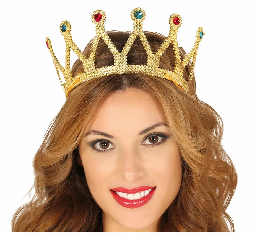 Translation missing: de.Corona de Reina Oro y Piedras