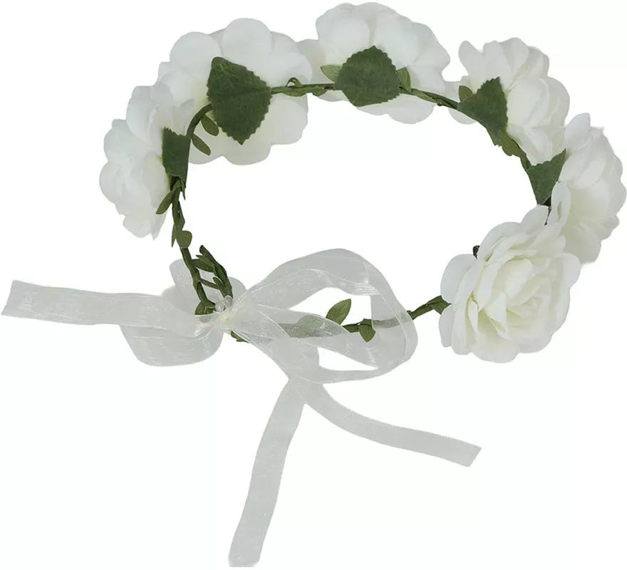 Corona de Rosas blancas