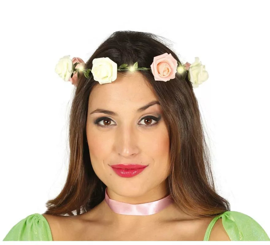Translation missing: de.Corona de Rosas con Luz