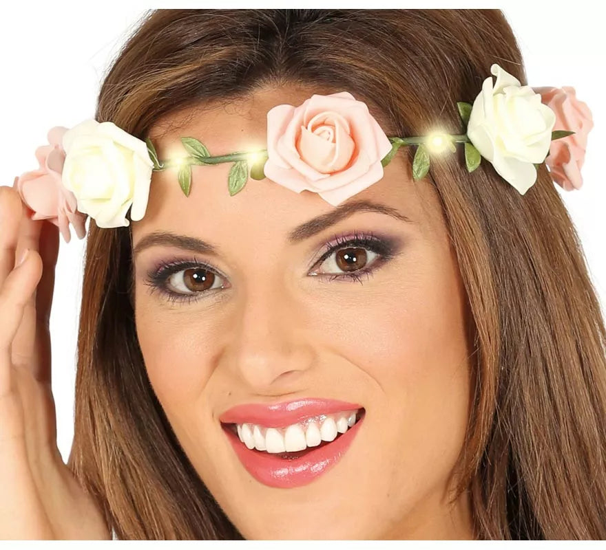 Translation missing: de.Corona de Rosas con Luz