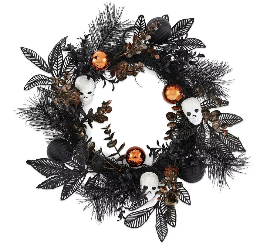 Translation missing: de.Corona Flor Halloween de 40 cm