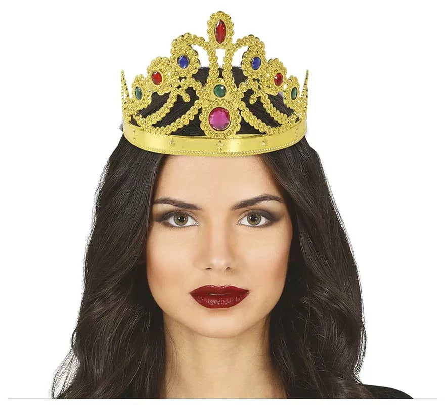 Translation missing: de.Corona o diadema ajustable de Reina color Oro